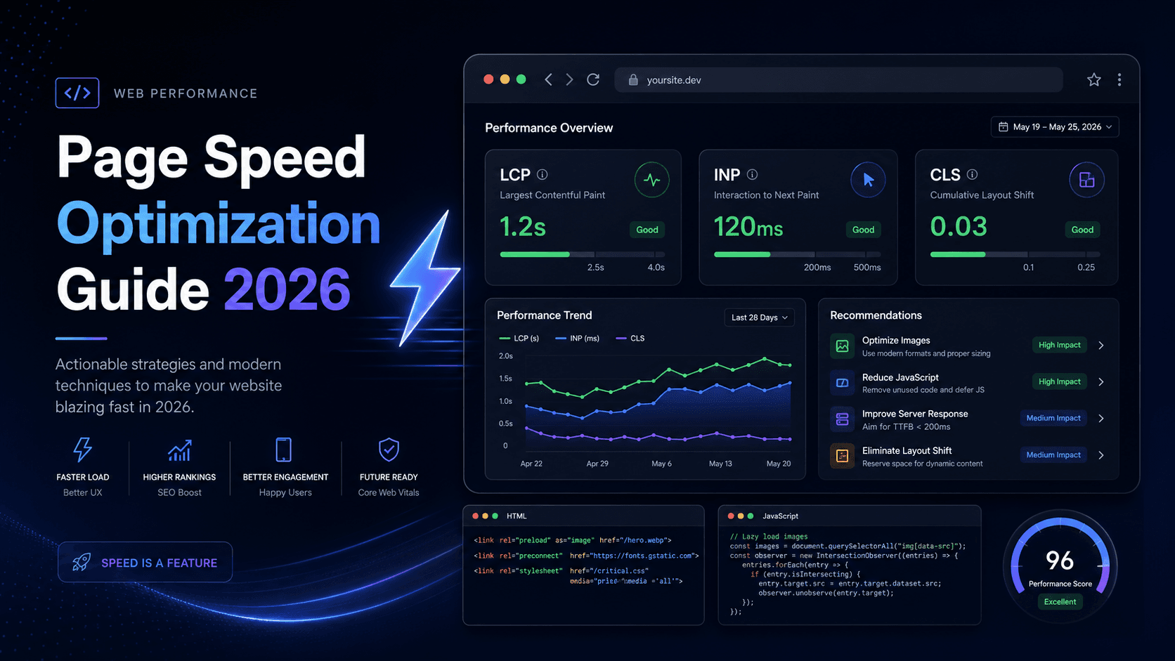 Page Speed Optimization Guide 2026: Improve LCP, INP and CLS